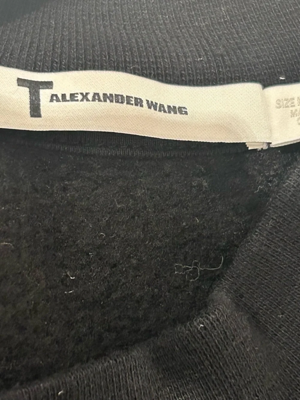Alexander Wang Black One Sleeve Sweatshirt - T by Alexander Wang - Picture 4 of 6